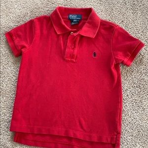 Boys 4T red polo
